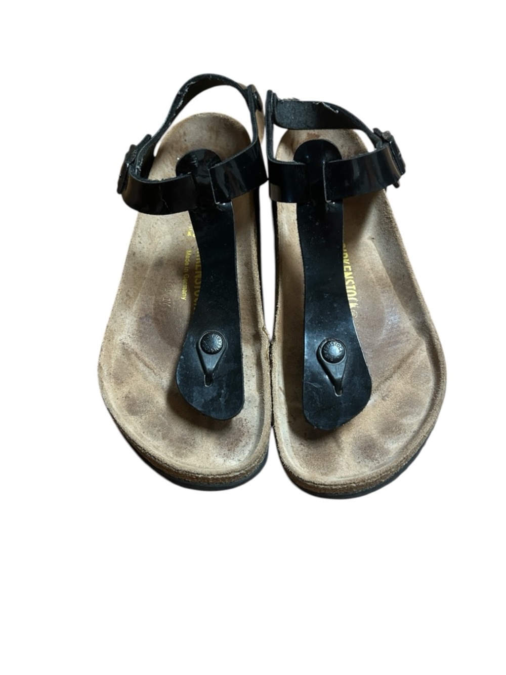 Birkenstock size 39 Black T-Strap Sandals